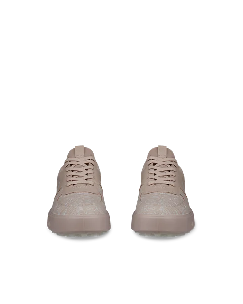 ECCO® Golf Street 720 ženske kožne cipele za golf Gore-Tex - Pink - Front_Pair