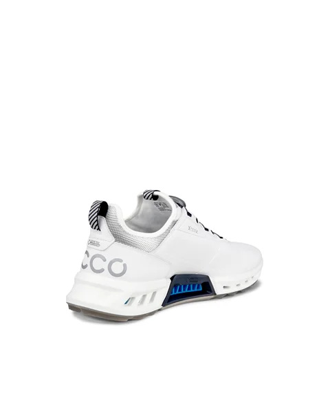 Męskie skórzane buty do golfa z Gore-Tex ECCO® Golf Biom C4 - Biały - B