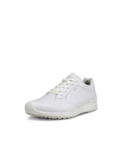 Men's ECCO® Golf Biom Hybrid Leather Shoe - White - M
