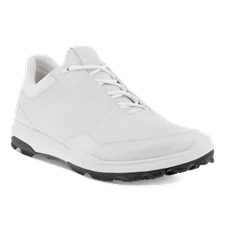 Męskie skórzane buty do golfa ECCO® Golf Biom Hybrid 3 - Biały - Main