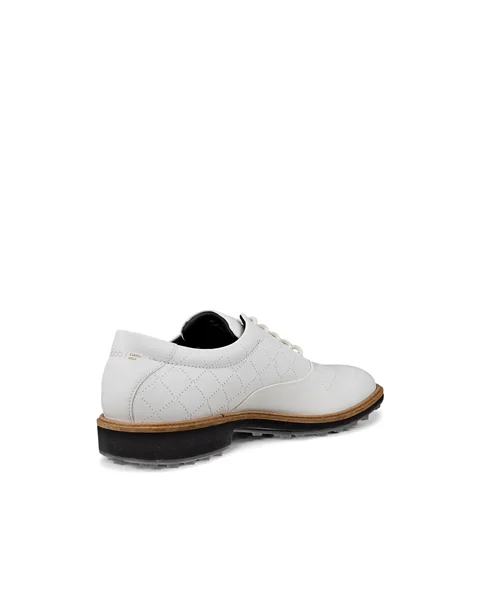 Men's ECCO® Golf Classic Hybrid Leather Golf Shoe - White - B
