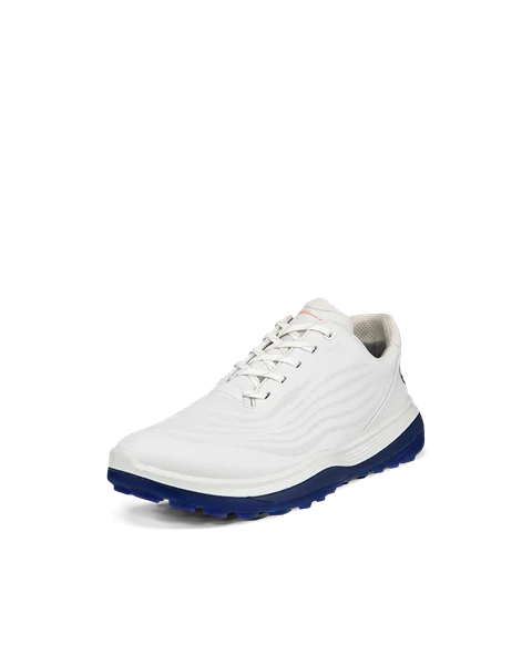 Men's ECCO® Golf LT1 Leather Waterproof Shoe - White - M