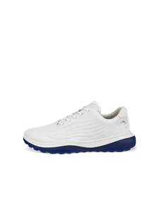 Męskie wodoodporne skórzane buty do golfa ECCO® Golf LT1 - Biały - O