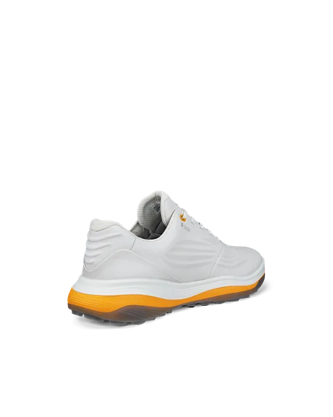 Men's ECCO® Golf LT1 Leather Waterproof Shoe - White - B
