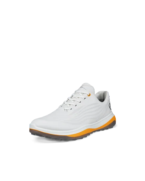 Men's ECCO® Golf LT1 Leather Waterproof Shoe - White - M