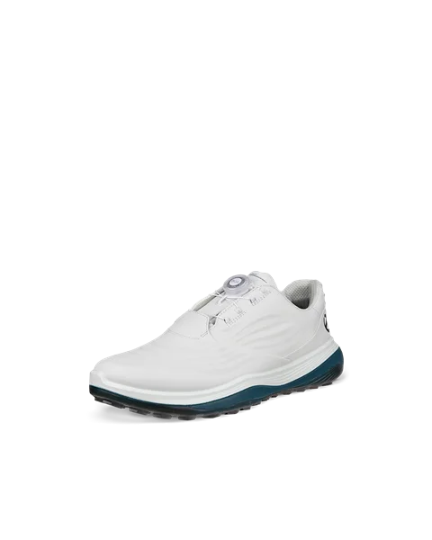 Moški vodoodporni usnjeni čevlji za golf ECCO® Golf LT1 - bela - M