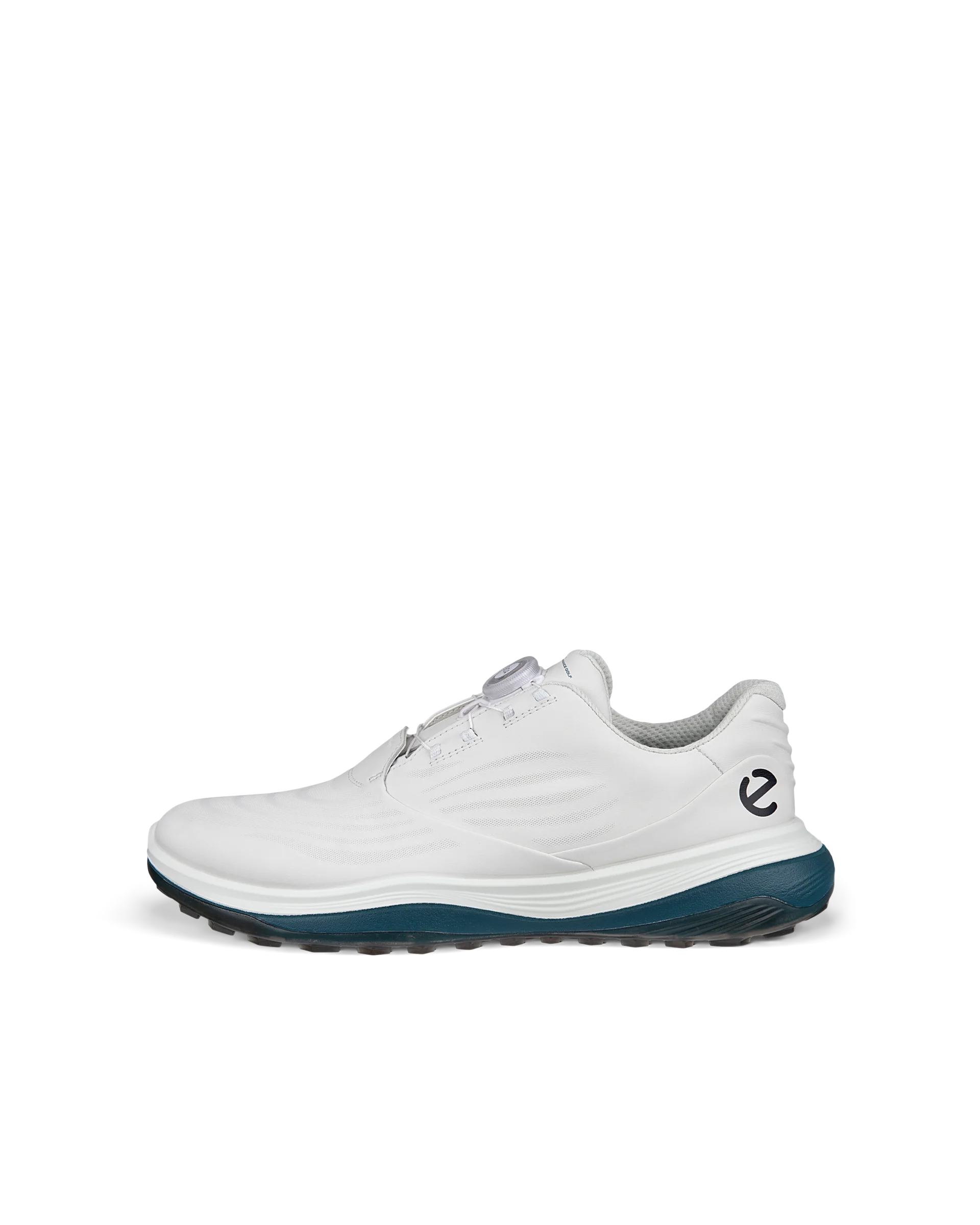 ECCO M Golf LT1 - Men’s Leather Waterproof Shoe - White - Size: 9-9.5 (EU 43)