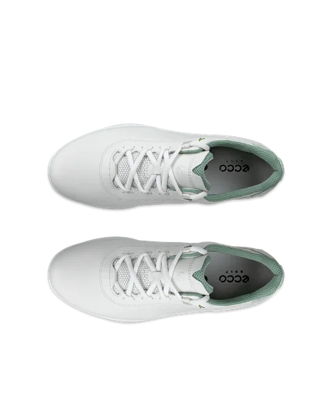 ECCO® Golf S-Casual Heren waterdichte leren golfschoen - Wit - Top_Left_Pair