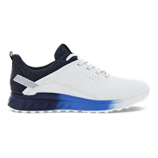Męskie skórzane buty do golfa z Gore-Tex ECCO® Golf S-Three - Biały - Outside