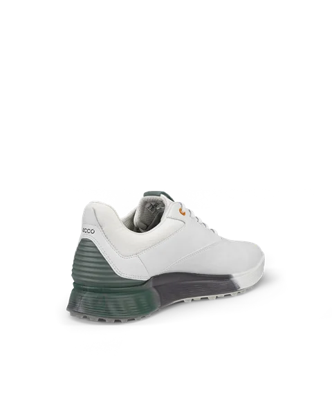 Męskie wodoodporne skórzane buty do golfa ECCO® Golf S-Three - Biały - B