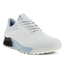 ECCO® Golf S-Three chaussure de golf en cuir Gore-Tex pour homme - Blanc - Main