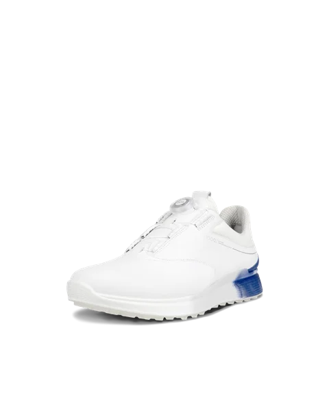 Men's ECCO® Golf S-Three Leather Gore-Tex Shoe - White - M