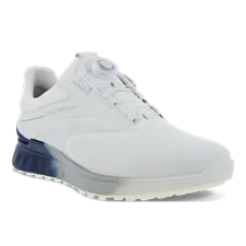 Men's ECCO® Golf S-Three Leather Gore-Tex Shoe - White - Main