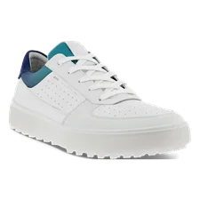 Men's ECCO® Golf Tray Leather Shoe - White - Main