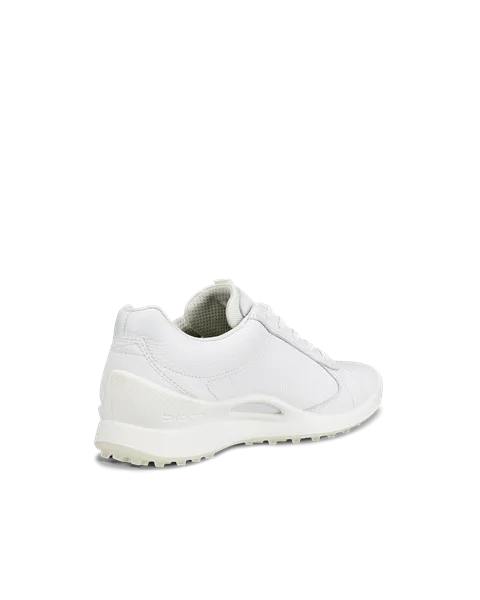 Ladies ECCO® Golf Biom Hybrid Leather Shoe - White - B