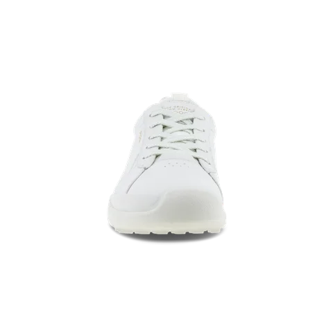 Damskie skórzane buty do golfa ECCO® Golf Biom Hybrid - Biały - Front