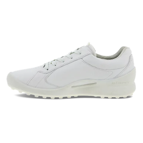 Ladies ECCO® Golf Biom Hybrid Leather Shoe - White - Inside