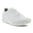 Ladies ECCO® Golf Biom Hybrid Leather Shoe - White - Main