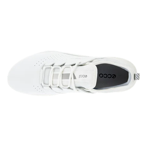 Damskie skórzane buty do golfa z Gore-Tex ECCO® Golf Biom C4 - Biały - Top