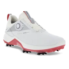 Ladies ECCO® Golf Biom G5 Leather Gore-Tex Cleats - White - Main