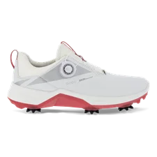 Ladies ECCO® Golf Biom G5 Leather Gore-Tex Cleats - White - Outside