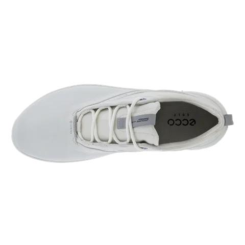 ECCO® Golf Biom G5 chaussure de golf crantée en cuir Gore-Tex pour femme - Blanc - Top