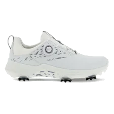 ECCO® Golf Biom G5 chaussure de golf crantée en cuir Gore-Tex pour femme - Blanc - Outside