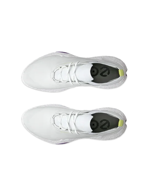 ECCO® Golf BIOM H5 chaussure de golf imperméable en cuir pour femme - Blanc - Top_Left_Pair