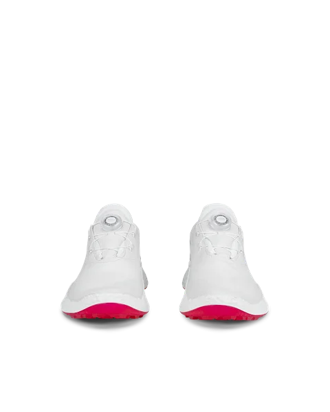 ECCO® Golf BIOM H5 Damen Wasserdichte Golfschuh aus Leder - Weiß - Front_Pair