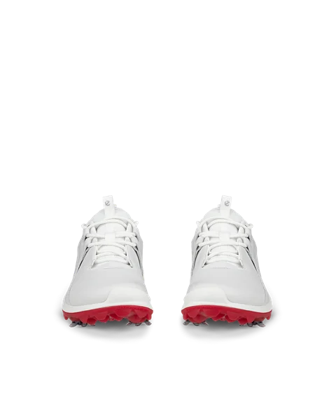 ECCO® Golf Biom Tour golfsko i vandtæt i læder med spikes til damer - Hvid - Front_Pair