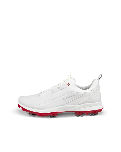 Women's ECCO® Golf Biom Tour Leather Waterproof Cleats - White - O