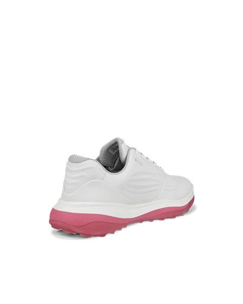 Ladies ECCO® Golf LT1 Leather Waterproof Shoe - White - B