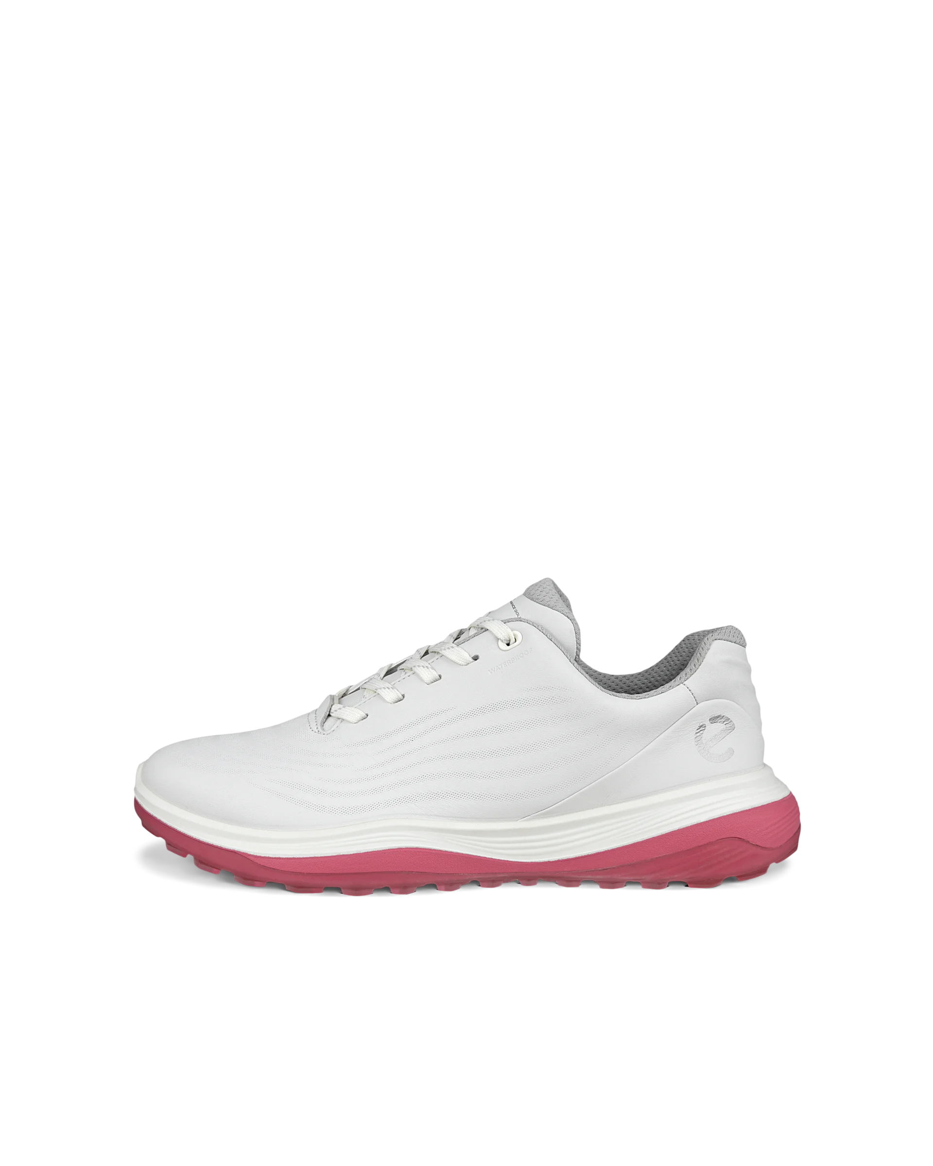 ECCO W Golf LT1 – Dames waterdichte leren golfschoen – Wit – Size: 37 (UK 4.5)