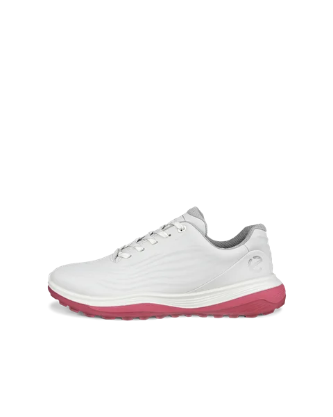 Damskie wodoodporne skórzane buty do golfa ECCO® Golf LT1 - Biały - O