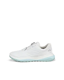 Ženski vodoodporni usnjeni čevlji za golf ECCO® Golf LT1 - bela - O