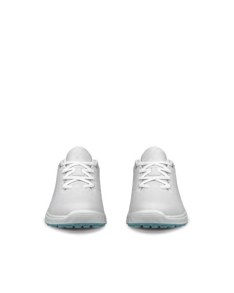 ECCO® Golf S-Casual ženske vodootporne kožne cipele za golf - Bijela - Front_Pair