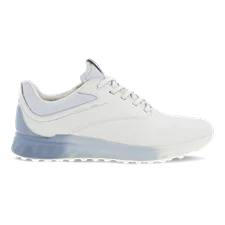 Damskie skórzane buty do golfa z Gore-Tex ECCO® Golf S-Three - Biały - Outside