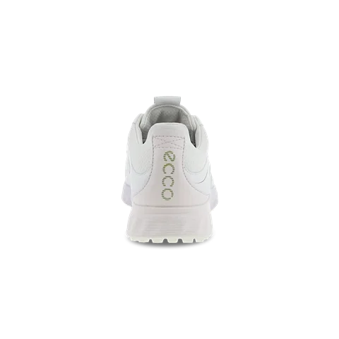 ECCO® Golf S-Three Gore-Tex golfsko i læder til damer - Hvid - Heel