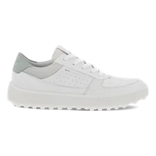 Ladies ECCO® Golf Tray Leather Shoe - White - Outside