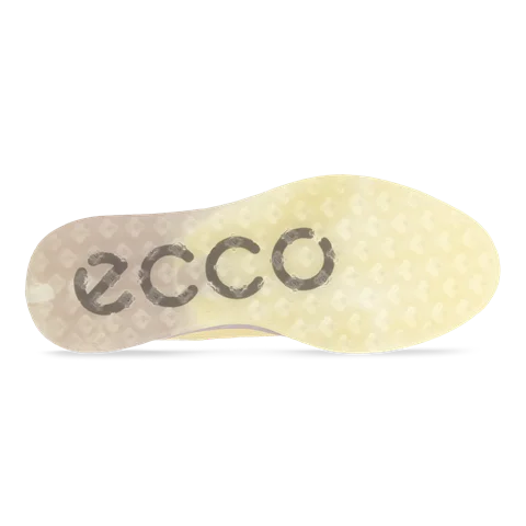 Damskie skórzane buty do golfa z Gore-Tex ECCO® Golf S-Three - Żółty - Sole