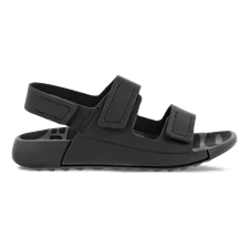 Boys' ECCO® Cozmo Leather Two Strap Sandal - Black - Outside