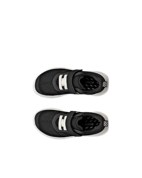 Kids' ECCO® BIOM 2.2 Textile Outdoor Trainer - Black - Top_Left_Pair