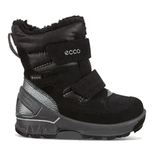 Boys' ECCO Biom Hike Nubuck Gore-Tex Winter Boot - Black - Outside