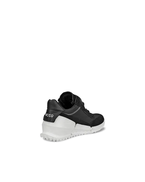 ECCO® Biom K1 Kinder Sneaker aus Veloursleder - Schwarz - B