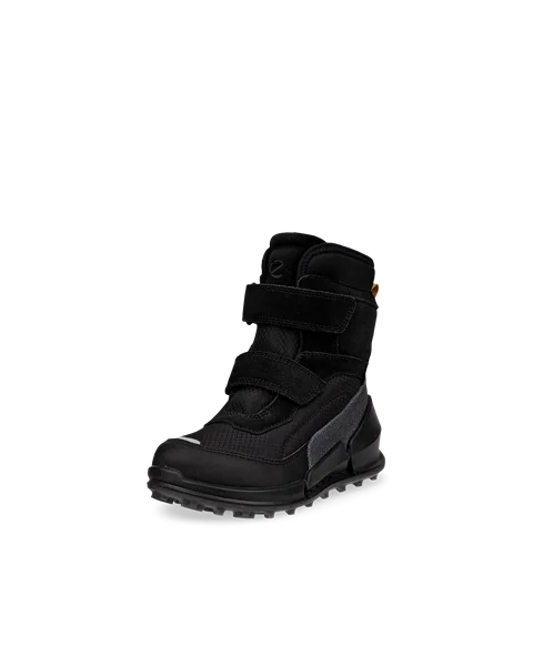 Dziecięce zamszowe buty zimowe Gore-Tex ECCO® Biom K2 - Czarny - M