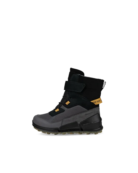 Kids' ECCO® Biom K2 Nubuck Gore-Tex Winter Boot - Black - O