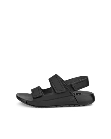 ECCO® Cozmo sandale en cuir deux brides pour enfant - Noir - O