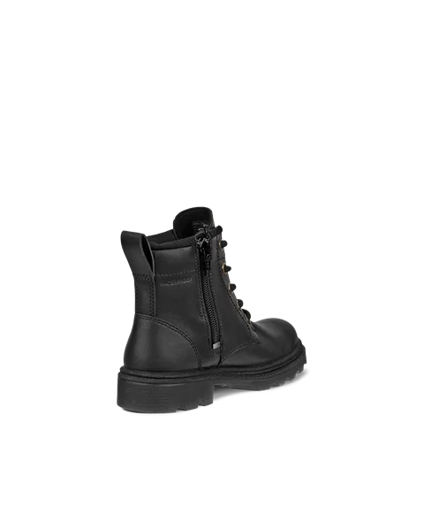 ECCO® Grainer Kinder Wasserdichter Lederstiefel - Schwarz - B