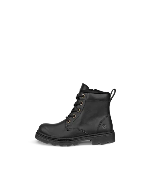 Kids' ECCO® Grainer Leather Waterproof Boot - Black - O