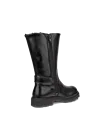 ECCO® Grainer bottes hautes imperméable en cuir pour enfant - Noir - B